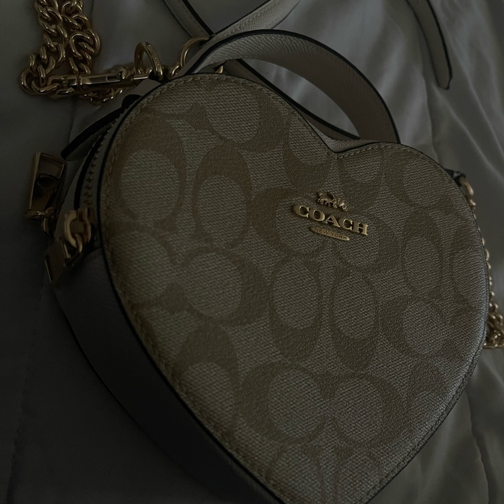 AUTHENTIC COACH HEART PURSE